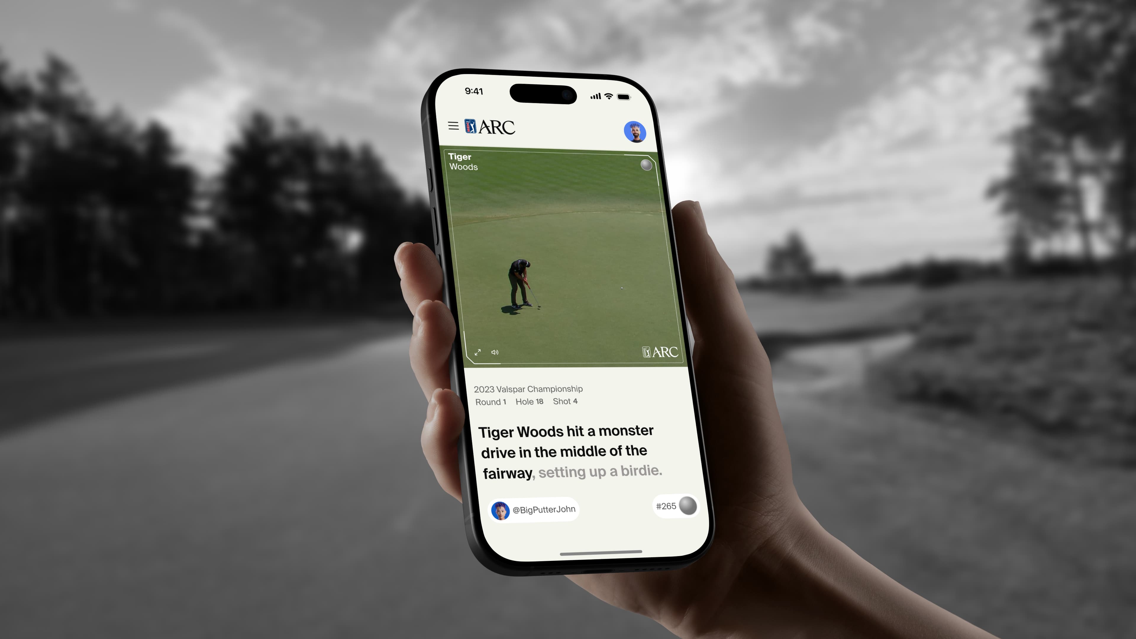 PGA TOUR ARC. A new kind of golf fandom, from concept to production.